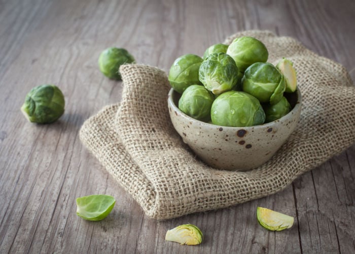 Brussel sprouts as chicken feed