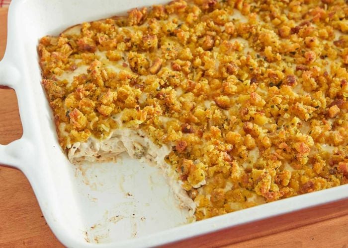 fall chicken recipes Chicken and Stuffing Bake