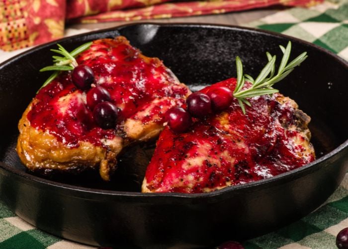 fall chicken recipes Cranberry Chicken Bake