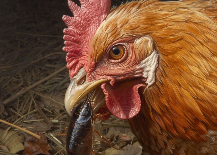 can chickens eat cockroaches