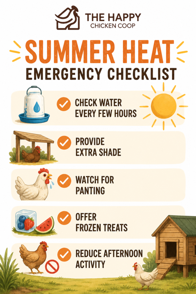 summer heat emergency checklist