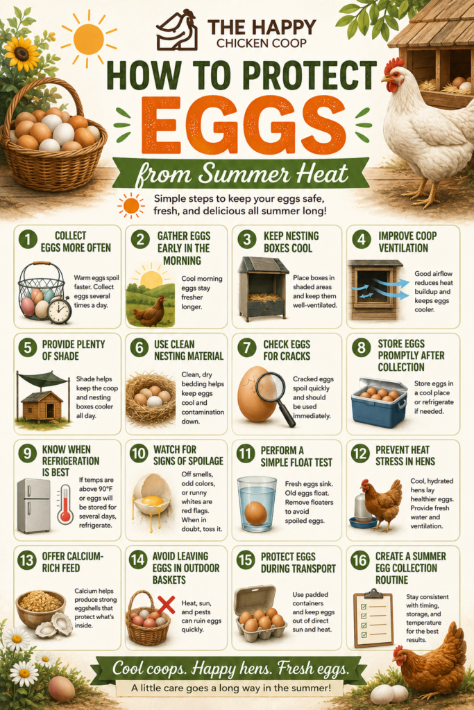 protect eggs from summer heat