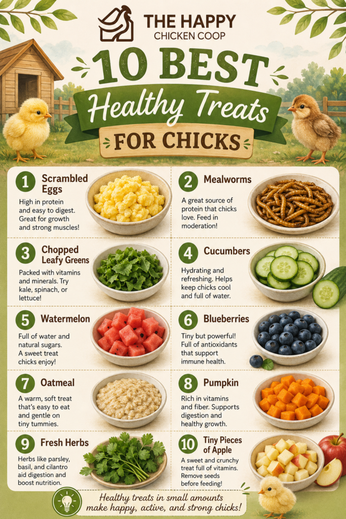 10 healthy treats for chicks